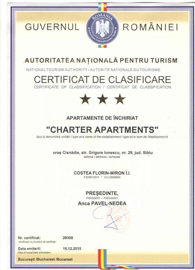 Charter Apartments Costea Sibiu Eksteriør billede